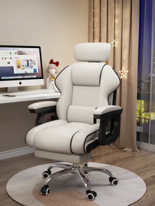 L&Q เก้าอี้ E-sports เก้าอี้ทำงาน เก้าอี้คอมพิวเตอร์ 360° หนัง PU นั่งสบาย กระบวนการทำงานที่นั่ง โต๊ะทํางานที่บ้าน