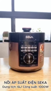 Nồi áp suất điện Seka SK8585 thương hiệu Nhật dung tích  6L đa chức năng nấu Sản Phẩm Nấu Ăn Hiệu Suất Cao Nồi Áp Suất Điện Bảo Hành 12 Tháng - Lazada