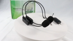 TIANKEPLUS 2.4G Dual Wireless Microphone System | Headset & Transmitter for 2 Users | Voice Amplifier | 3.5mm & 6.35mm Jack | 50M Range | 15H Battery