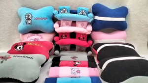 Bantal Mobil Seatbelt Karakter Superhero Bantal Mobil 3IN 1