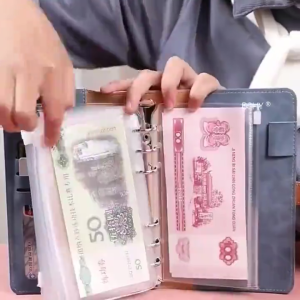 【SG Stock】Money Envelope Organizer Budget Binder A6 Binder Cash Planner Currency Organizer Money Saving Binder Envelope