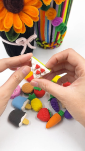 🍋🍓ยางลบจิ๋ว🍍🍆ยางลบรูปทรง🥬ผัก🍎ผลไม้🍔อาหารFast foodg📌เลือกลาย✅พร้อมส่งในไทย ยางลบ เครื่องเขียน ลบคำผิดดินสอ