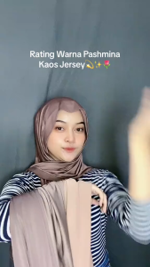 Pashmina Instan Kaos Jersey Spandeks Super Anti Kusut Premium Terbaru