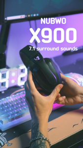 Nubwo หูฟังเกมมิ่ง X900 7.1 Virtual Surround หูฟังไร้สายเชื่อมต่อได้ 2 โหมด WirelessและBluetooth รับประกัน 2 ปี
