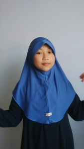 Macaroon Hijab Instan Kerudung Anak Muslim Usia 4 - 12 tahun Jersey Super Adem Nyaman Daily Jilbab