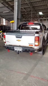 กันชนหลัง Colorado 2012-2020 รุ่น RB-003P แบรนด์ LWN4x4 กันชนท้ายออฟโรด OFFROAD กันชนเหล็กหนา Chevrolet Colorado