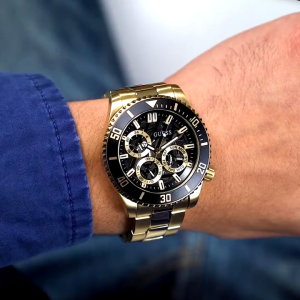 [Promo] Jam Tangan Pria Guess GW0488G2 Axle Multicolor Dial Gold Stainless Steel Strap Original Garansi 2 Tahun [✔COD][100% Authentic]