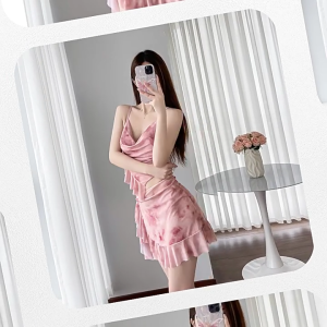 ชุดว่ายน้ำผู้หญิง ชุดว่ายน้ําบิกินี่ 3ชิ้น เปิดหลัง เซ็กซี่ ชายหาด 2464