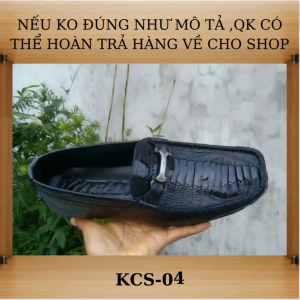 Tuyển chọn các mẫu giày lười da cá sấu KCS-0giày da cá sấu cao cấp hàng thượng hạng việt namchất liệu da cá sấu màu đen và nâu.