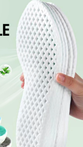 Soft Sport Shoes Insoles for Men and Women Shock Absorption Elastic Running Shoes Pad Insert 1pair
