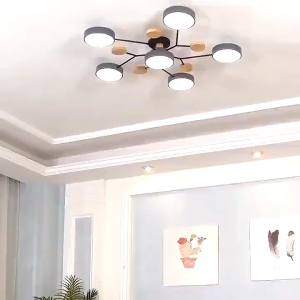 Ceiling Light Nordic Living Room Pendent Light Led Lights for Room At Night Modern Minimalist Design Ceiling Lights Led Lights for House Ceiling Lanterns Original Wood Creative Personality Restaurant Bedroom Lamps Chandelier Ceiling Light Sala