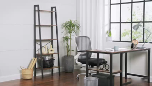 [5 Tier] Borong365 Industrial Wooden Storage Rack Rak Serbaguna Rak Buku Bookshelf Ladder Shelf Rak Besi Display Rack