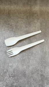 Sendok MEDIUM Suapi Putih / Garpu MEDIUM Suapi Putih isi 25 Pcs / Sendok Makan Dessert Plastik