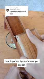 Pengiris Keripik Serbaguna Alat Sugu Pembuatan Keripik Parutan SingkongBawangTempekayu jati