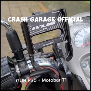 【Ready Stock】Phone Holder HP GUB P30 Original - Holder Handphone Motor dan Sepeda / GUB P30 Original Holder Handphone Dudukan Ponsel Aluminium Aloy