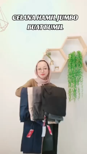 Celana Hamil Kerja Bahan Premium Panjang Kekinian Jumbo Wanita Bumil Formal Kantor Office Maternity Pants CP056