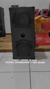 Paket Combo Speaker Proton 10 Suwpp Woofer Dan Box 10 Double + Terminal Kotak + Siku Box + Ram 10