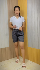 Putri Nasya - Celana Big Size Pendek 1/4 KFTRLT Ukuran 8L6L5L4L2LXLS fit to L Warna Capucino Cream Moca Abu Hitam Navy