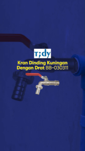 Tidy Kran Dinding Kuningan Dengan Drat BB-030311