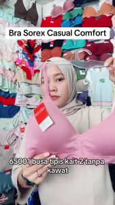 3Pcs Bra Sorex 650016500265003 Bra Busa Tipis Tanpa Kawat Bhan Premium Bh Wanita Dewasa Sorex