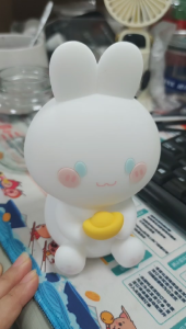 SG Night Lamp Cute Rabbit Silicone Sleep Light USB Touch Sensor Bedroom Light For Kid Baby