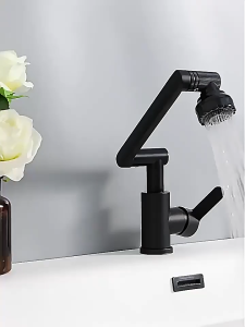 Kitchen Faucet Hot & Cold Alloy 1080 Degree Rotating Hot and cold models sink/Wall Mounted Faucet Balcony Modern Rotatable Home Hotel