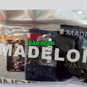 Set 4 PCS Boxer Brief Madelon - Bawahan Pria Dewasa Nyaman dengan Bahan Alami Desain Serat Alami - Multi Warna