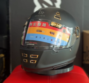 MT Jarama Racing Helmet High-Quality Motorcycle Riding Gear in Solid/Gloss/Black/Titanium Colors