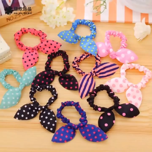 Karet Rambut Chibi isi 5 pcs Ikat Rambut Pita Kelinci Ikat Rambut Korea Style