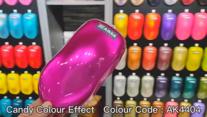 2K Paint AIKKA AK4404 Brilliant Purple Candy Series Automotive Car Motor Paint Aerosol Spray Cat Kereta DIY 紫色 车漆