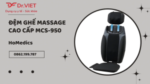 Đệm ghế massage cao cấp MCS-950 ( kèm gối tháo rời) thuộc nhãn hàng HoMedics