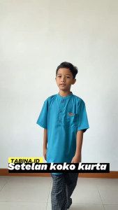Tabina Setelan Koko Anak Sampai Remaja Lengan Pendek Seri Omar Bahan Toyobo usia 2 hingga 15 tahun
