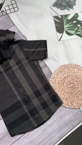 Áo sơ mi nam tay ngắn chất vải đũi mềm thoáng mát phối đấp túi hoạ tiết trẻ trung sang trọng mẫu mới-ATC77SHOP