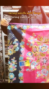 SARUNG BATIK WANITA CAP BUNGA ANGGREK MOTIF MASKOT BUNGA PERSIAPAN IBU MELAHIRKAN