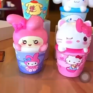 SQUISHY CUTE CHARACTER ON BIG CUP - Mainan Lucu & Anti Stres