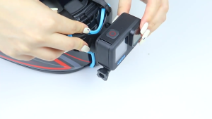 Chin Strap Mount Helmet Mounting Di Dagu Helm Sepeda motor untuk Gopro Xiaomi Yi Aksesoris Kamera