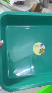Set 3 khay nhựa cao cấp nhựa PP an toàn khi đựng thức ăn không phai ố bền màu