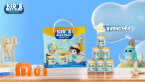 [Tặng 4 Túi] Hộp 6 Hũ Nước Yến Cho Trẻ Em Kids Nest Plus+ GOLD Ăn Ngon Cao Lớn (6 lọ x 70ml)