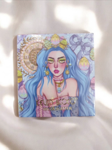 ไฮไลท์ KEVIN&COCO Highlighter Palette 4 ช่อง สีชัดติดทนนาน (ผมฟ้า)