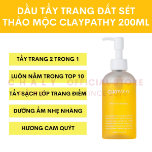 Dầu tẩy trang đất sét thảo mộc Claypathy Herb Oil Cleansing 200ml Nhật Bản