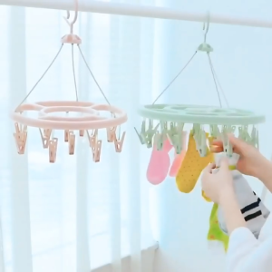 New windproof clothes hanger sock rack multifunctional underwear clothes hanger