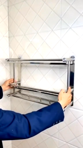 SUS304 Rak Handuk Gantungan Dinding Stainless Steel Rak Dinding Sabun Kamar Mandi  Rak Handuk Rak Serbaguna