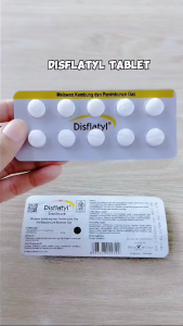 DISFLATYL TAB 10S/OBAT KEMBUNG/OBAT KUNYAH KEMBUNG TABLET