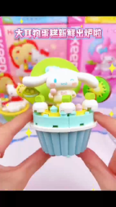 🇲🇾Keeppley Cup Cake Sanrio Cartoon Building Block 三丽鸥蛋糕杯帕恰狗库洛米积木拼装模型儿童玩具礼物 Puzzle Connection Kid Toys Gift Kuromi Melody