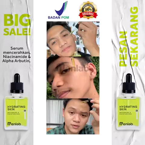 Serum Wajah Pria Menlab Hydrating Skin For Men BPOM