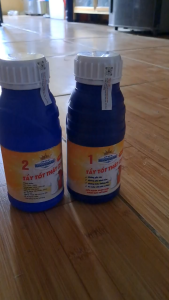 Tẩy mốc trên cả đồ trắng và đồ màu King Clean cặp 300g/ chai