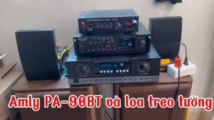Amly bluetooth PA-90BT amply có đầu vào cho loa có điện áp không đổi 70v/100v thường có ở loa âm trần loa treo tường