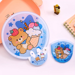 Quạt Gấp Hoạt Hình Dễ Thương - Size Lớn Có Tay Cầm - Quạt Nhỏ Bỏ Túi -Maigen Shop