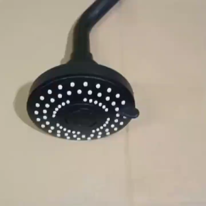 Shower Wall Gravino Black 4\\\" Bulat 3 Sistem WSH 1230 / Shower Tanam Tembok 4 Inch Hitam