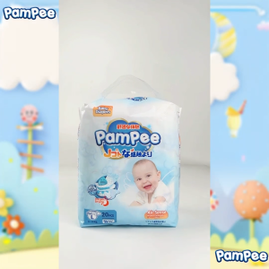 PAMPEE 20PCS Tape Pull-up Pants Baby Diaper Size S-XXL Soft Summer Breathable